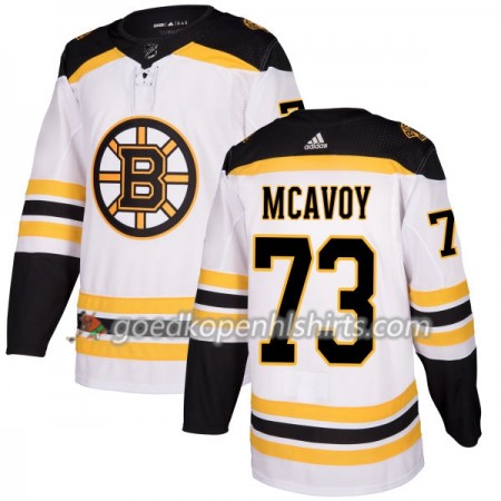 Boston Bruins Charlie McAvoy 73 Adidas 2017-2018 Wit Authentic Shirt - Mannen